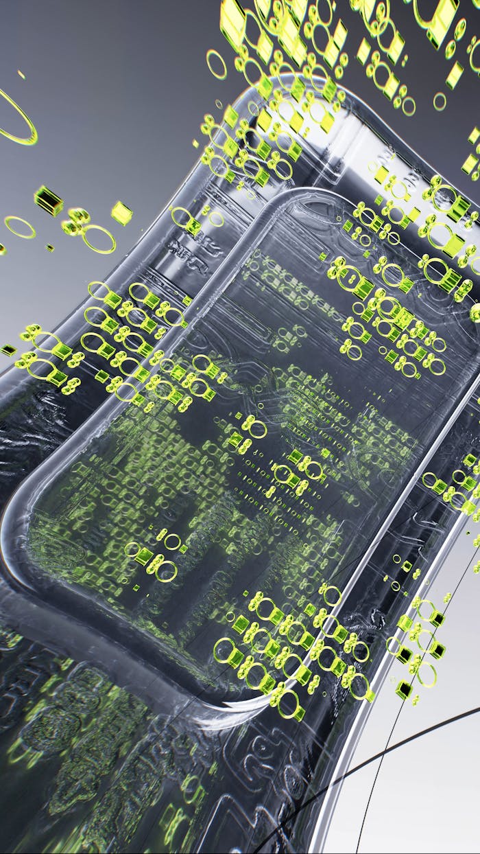 gallery-5 A dynamic 3D illustration showcasing futuristic technology with neon details.